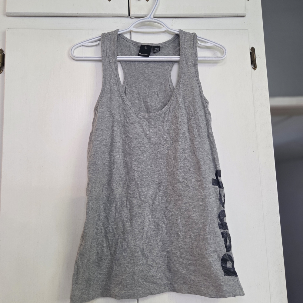 Bench Heather Gray Tank Top with Black Logo - Picture 4 of 5